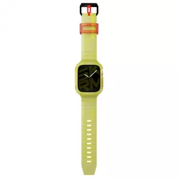 Skinarma Saido Λουράκι και θήκη 2 σε 1 Apple Watch 45/44mm Neon Yellow