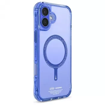 SKINARMA Saido Θήκη για iPhone 16 Plus 6,7 ίντσες, μαγνητική φόρτιση, Μπλε