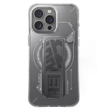 Skinarma Helio iPhone 16 Pro 6.3 ίντσες Θήκη Μαγνητικής Φόρτισης + Grip Stand Τιτάνιο