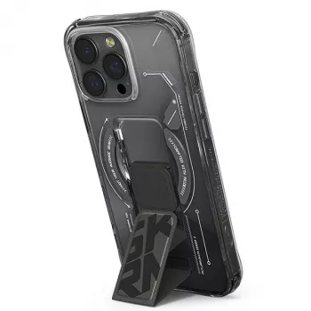 SKINARMA Helio iPhone 16 Pro 6.3 ίντσες Θήκη Μαγνητικής Φόρτισης + Grip Stand Μαύρη