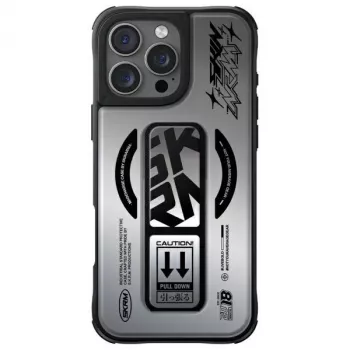 SKINARMA Kira Kobai iPhone 16 Pro 6.3 ίντσες Θήκη Μαγνητικής Φόρτισης Grip Stand Chrome