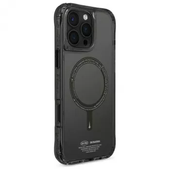 Skinarma Saido Θήκη για iPhone 16 Pro Max 6,9 ίντσες, μαγνητική φόρτιση, Μαύρη