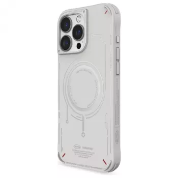 SKINARMA Mecha Θήκη για iPhone 16 Pro Max 6,9 ίντσες Μαγνητικής Φόρτισης Ανοιχτό Γκρι