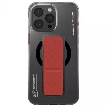 Skinarma Axon Θήκη για iPhone 16 Pro 6,3 ίντσες, μαγνητική φόρτιση + βάση με λαβή, Μαύρο