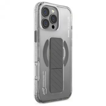 Skinarma Axon Θήκη για iPhone 16 Pro 6,3 ίντσες, μαγνητική φόρτιση + βάση με λαβή, Titanium