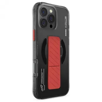 Skinarma Axon Θήκη για iPhone 16 Pro Max 6,9 ίντσες, μαγνητική φόρτιση + βάση με λαβή, Μαύρο