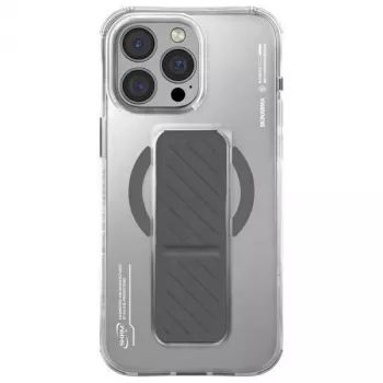 Skinarma Axon Θήκη για iPhone 16 Pro Max 6,9 ίντσες Μαγνητική Φόρτιση + Βάση με Λαβή Titanium