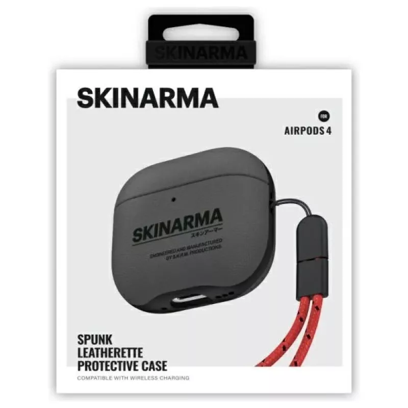 Skinarma Spunk θήκη για AirPods 4, Pewter Green