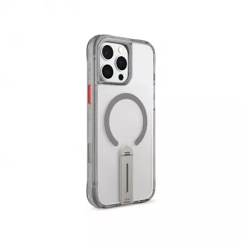 Skinarma Helix Θήκη για iPhone 16 Pro, μαγνητική φόρτιση, περιστρεφόμενη βάση 360°, Titanium