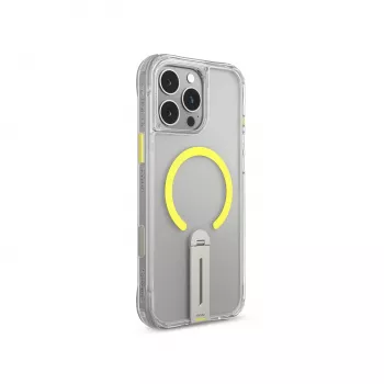 SKINARMA Helix Θήκη για iPhone 16 Pro Max, μαγνητική φόρτιση, περιστρεφόμενη βάση 360°, διαφανές