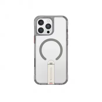 Skinarma Helix Θήκη για iPhone 16 Pro Max, μαγνητική φόρτιση, περιστρεφόμενη βάση 360°, Titanium