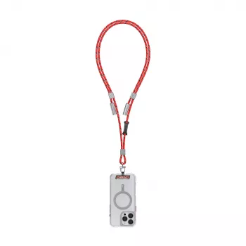 Skinarma Dyno Ve 2-in-1 Lanyard Κινητού με Καλώδιο Φόρτισης USB-C, 30 cm, Κόκκινο