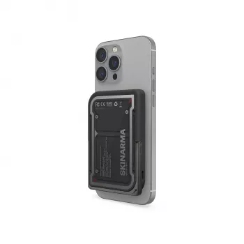 Skinarma Nexus Mecha Μαγνητικό Power Bank με Kick-Stand 5000mAh 20W PD USB-C MagSafe Μαύρο