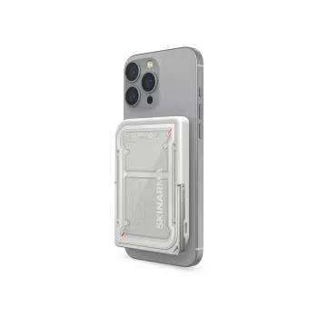 Skinarma Nexus Mecha Μαγνητικό Power Bank με Kick-Stand 5000mAh 20W PD USB-C MagSafe Ανοιχτό Γκρι