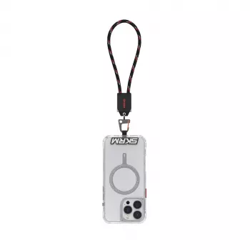 Skinarma Dyno Ve 2-in-1 Καλώδιο USB-C σε USB-C με λουράκι καρπού, Μαύρο, 15 cm, 60W Φόρτιση & Δεδομένα
