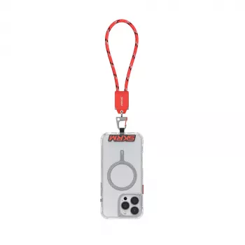 SKINARMA Dyno Ve 2-in-1 Καλώδιο USB-C Lanyard 20cm Red