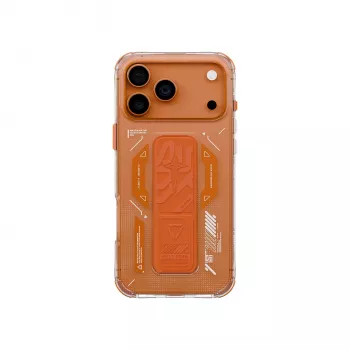 SKINARMA Helio Θήκη για iPhone 17 Pro Max Magnetic Charging + Grip Stand Orange