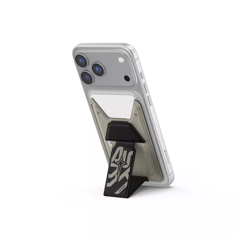 Skinarma Kado Aegis Μαγνητική Θήκη Καρτών Grip Stand Γκρι