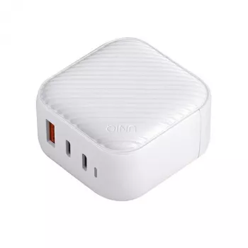 UNIQ Verge Pro 66W GaN φορτιστής τοίχου USB-C Cloud White