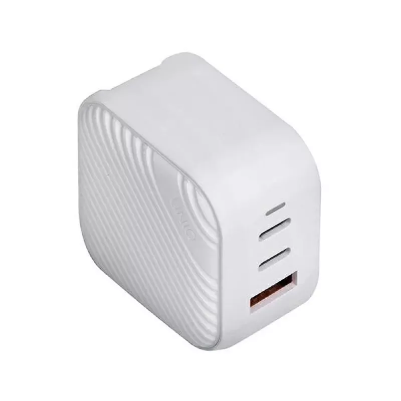 UNIQ Verge Pro 66W GaN φορτιστής τοίχου USB-C Cloud White