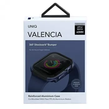 UNIQ Valencia Προστατευτική Θήκη για Apple Watch Series 4/5/6/SE/SE3 40mm - Atlantic Blue