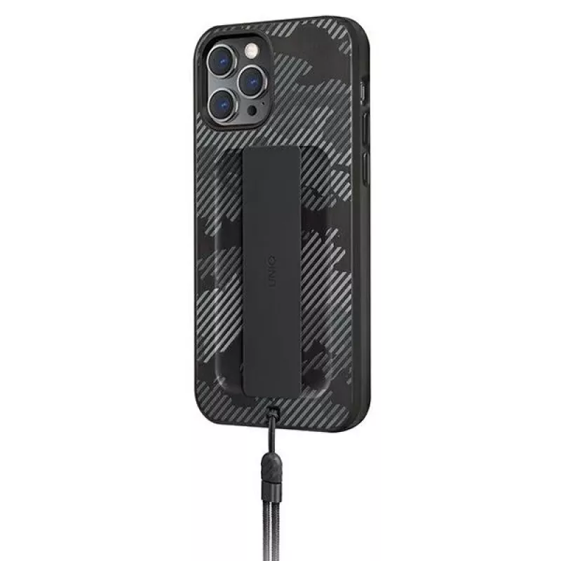 UNIQ Heldro Θήκη για iPhone 12 Pro Max 6,7 ιντσών Charcoal Camo Antimicrobial