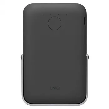 UNIQ Powerbank Hoveo 5000mAh USB-C 20W PD Fast Charge Ασύρματο Μαγνητικό Charcoal Grey
