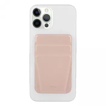UNIQ Lyft Μαγνητική Βάση Κινητού και Θήκη Καρτών Ροζ