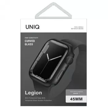 UNIQ Legion Θήκη Apple Watch για Series 7/8/9 45mm Μαύρο
