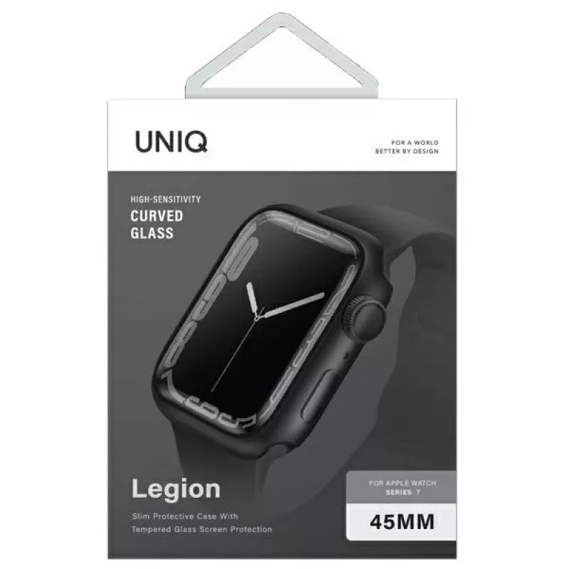 UNIQ Legion Θήκη Apple Watch για Series 7/8/9 45mm Μαύρο