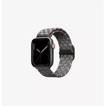 UNIQ Aspen πλεκτό λουρί για Apple Watch 46/45/44 mm Series 1/2/3/4/5/6/7/8/9/SE/SE2/SE3 - Pebble Grey