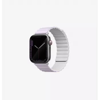 UNIQ Revix αμφίπλευρο μαγνητικό λουρί Apple Watch Lilac/White για Series 1/2/3/4/5/6/7/8/9/SE/SE2/SE3/Ultra/Ultra 2/Ultra 3 42/44/45/49mm