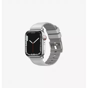 UNIQ Linus Airosoft Λουράκι Σιλικόνης για Apple Watch 38/40/41mm - Chalk Grey