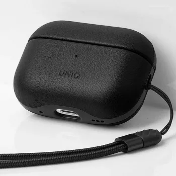 UNIQ Terra Θήκη για AirPods Pro 2. Gen (2022/2023) - Γνήσιο Δέρμα, Dallas Black