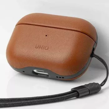 UNIQ Terra Genuine Leather Θήκη για AirPods Pro 2nd Generation (2022/2023) - Toffee Brown