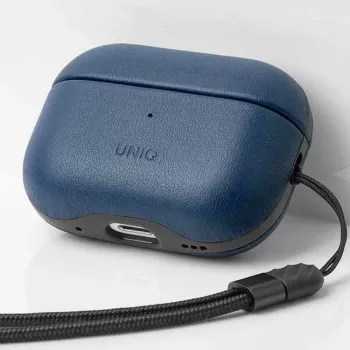 UNIQ Terra Θήκη για AirPods Pro 2. Gen (2022/2023) Echtes Leder - Space Blue