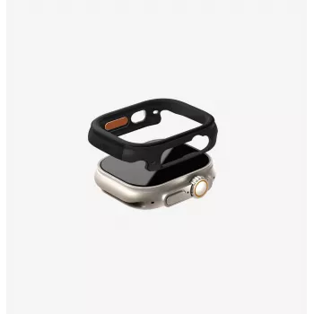 UNIQ Valencia Προστατευτική Θήκη για Apple Watch Ultra / Ultra 2 / Ultra 3 49mm, Midnight Black
