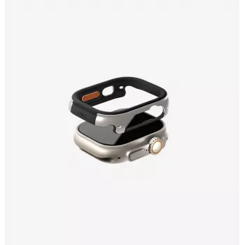 UNIQ Valencia Προστατευτική Θήκη για Apple Watch Ultra / Ultra 2 / Ultra 3 49mm, Midnight Black