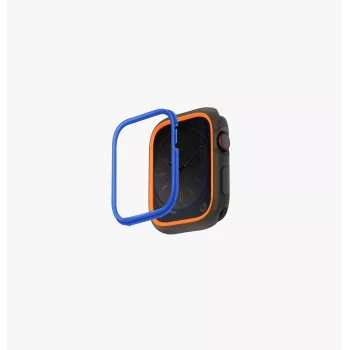 UNIQ Moduo Προστατευτική Θήκη για Apple Watch Series 4/5/6/7/8/9/SE/SE2/SE3 44/45mm Πορτοκαλί-Μπλε