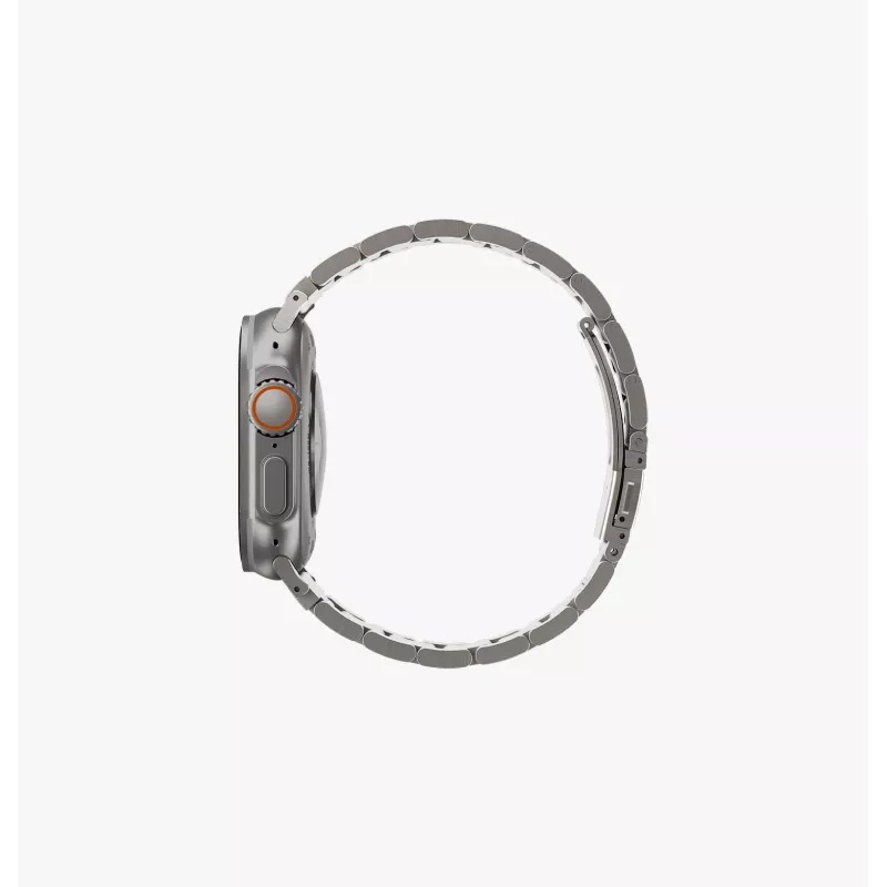 UNIQ Osta Λουράκι Apple Watch 42/44/45/49mm Μπρασελέ από ανοξείδωτο ατσάλι Μαύρο του μεσονυκτίου