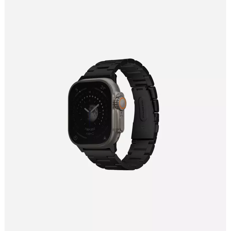 UNIQ Osta Λουράκι Apple Watch 42/44/45/49mm Ανοξείδωτο ατσάλι Ασημί/Ασημί τιτανίου