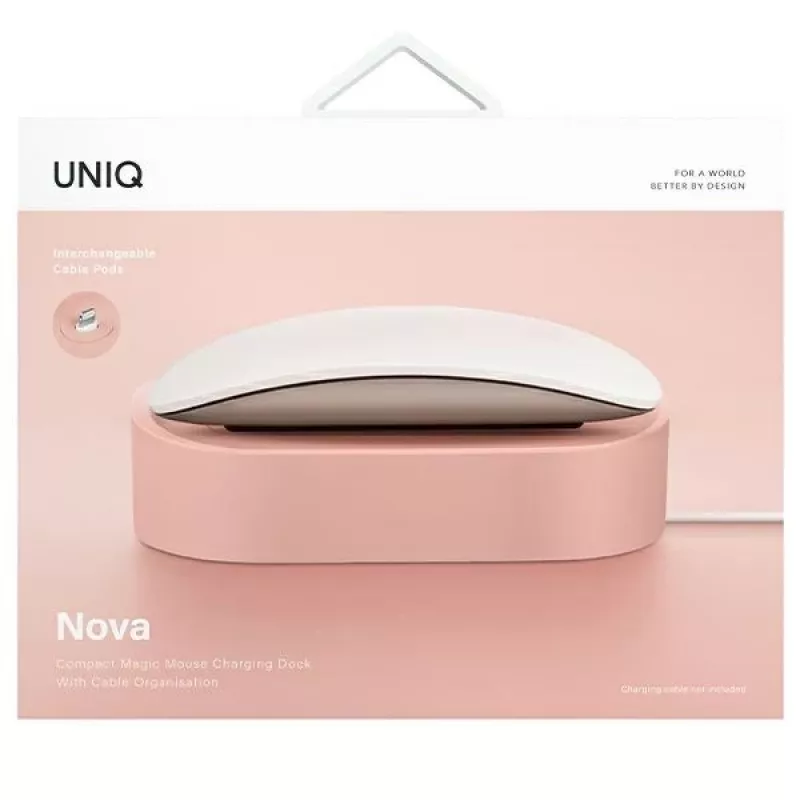 UNIQ Nova Ασύρματη Βάση Φόρτισης για Apple Magic Mouse 2 - Ροζ