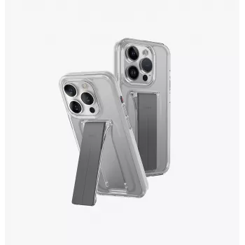 UNIQ Heldro Mount with Stand Θήκη για iPhone 15 Pro 6,1 ίντσες Lucent Clear