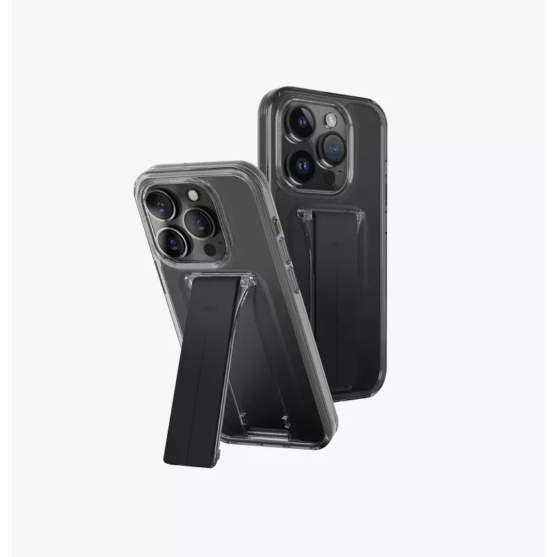 UNIQ Heldro Mount with Stand Θήκη για iPhone 15 Pro 6,1 ίντσες Lucent Clear