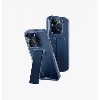 UNIQ Heldro Mount with Stand Θήκη για Apple iPhone 15 Pro 6,1 ίντσες Ultramarine Deep Blue