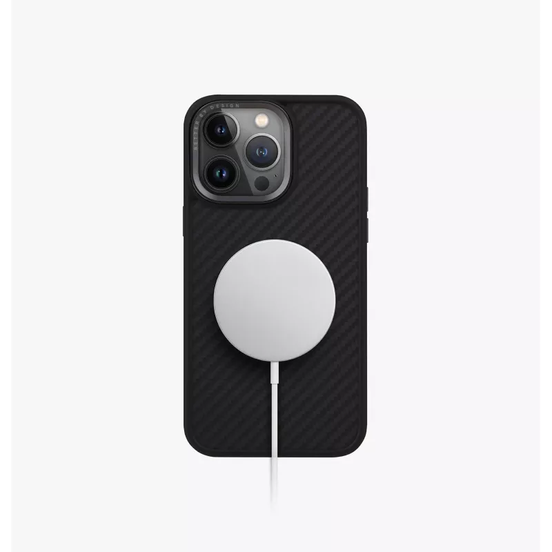 UNIQ Keva Case για iPhone 15 Pro Max 6,7 inch Magclick φόρτιση Carbon Black