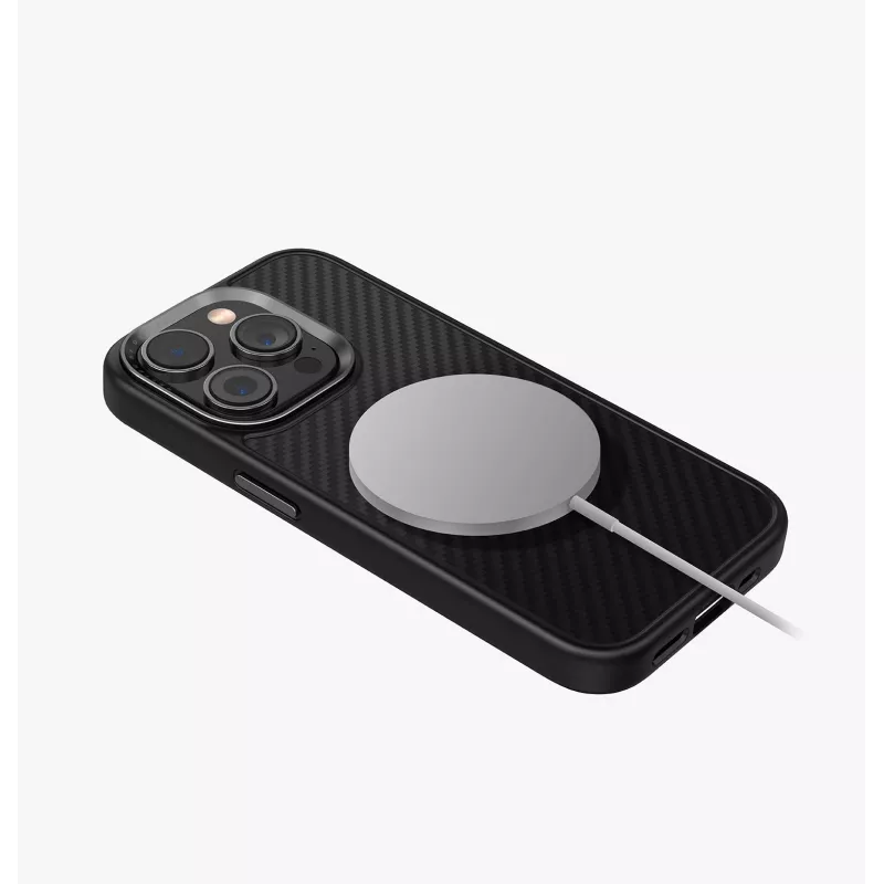 UNIQ Keva Case για iPhone 15 Pro Max 6,7 inch Magclick φόρτιση Carbon Black