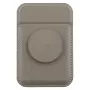 UNIQ Flixa μαγνητικό πορτοφόλι καρτών με Kickstand Flint Grey MagSafe