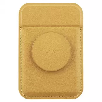 UNIQ Flixa Μαγνητικό Πορτοφόλι Καρτών με Βάση Canary Yellow MagSafe