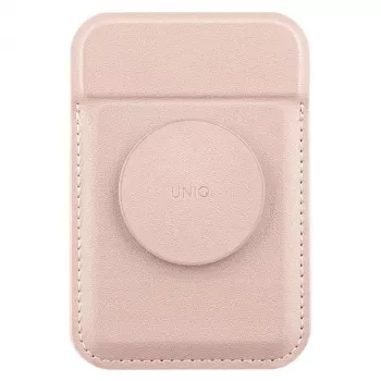 UNIQ Flixa Μαγνητικό Πορτοφόλι Καρτών με Βάση Blush Pink MagSafe